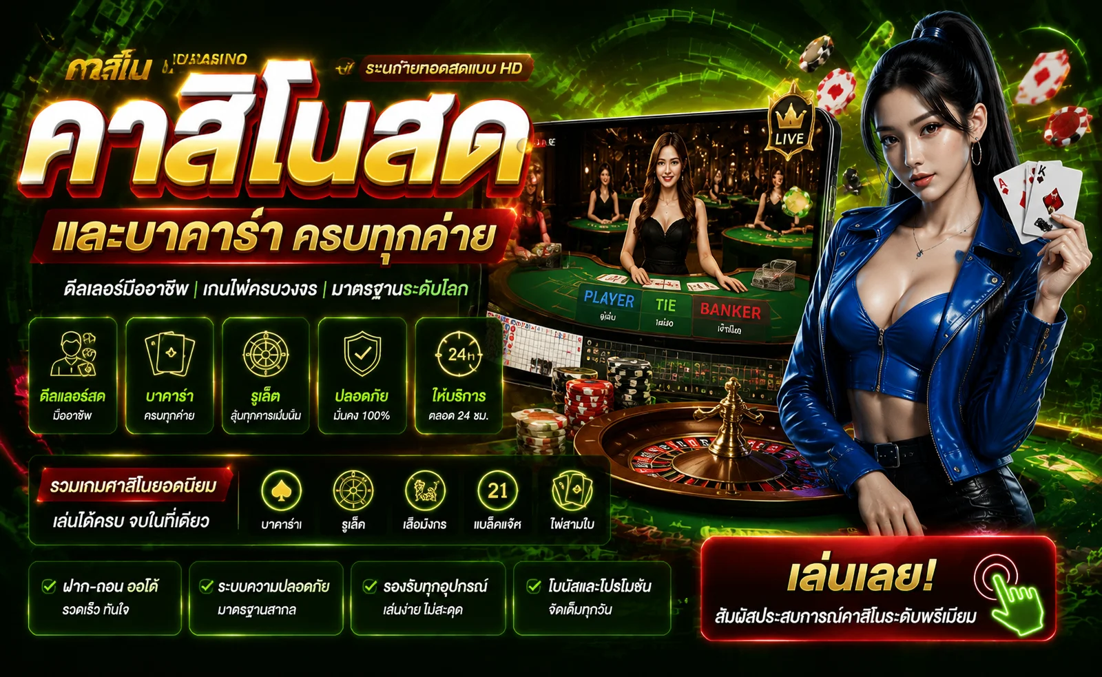 บาคาร่าออนไลน์ SIAMGAME789 คาสิโนสดจากค่ายชั้นนำ
